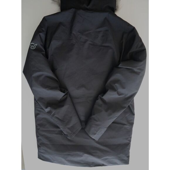 Moosejaw 7726050 Women's Sz L Black Down Waterproof Hooded Parka Jacket - Picture 3 of 16